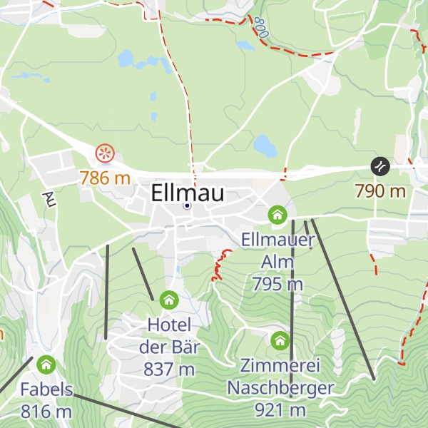 Map of Touristeninformation