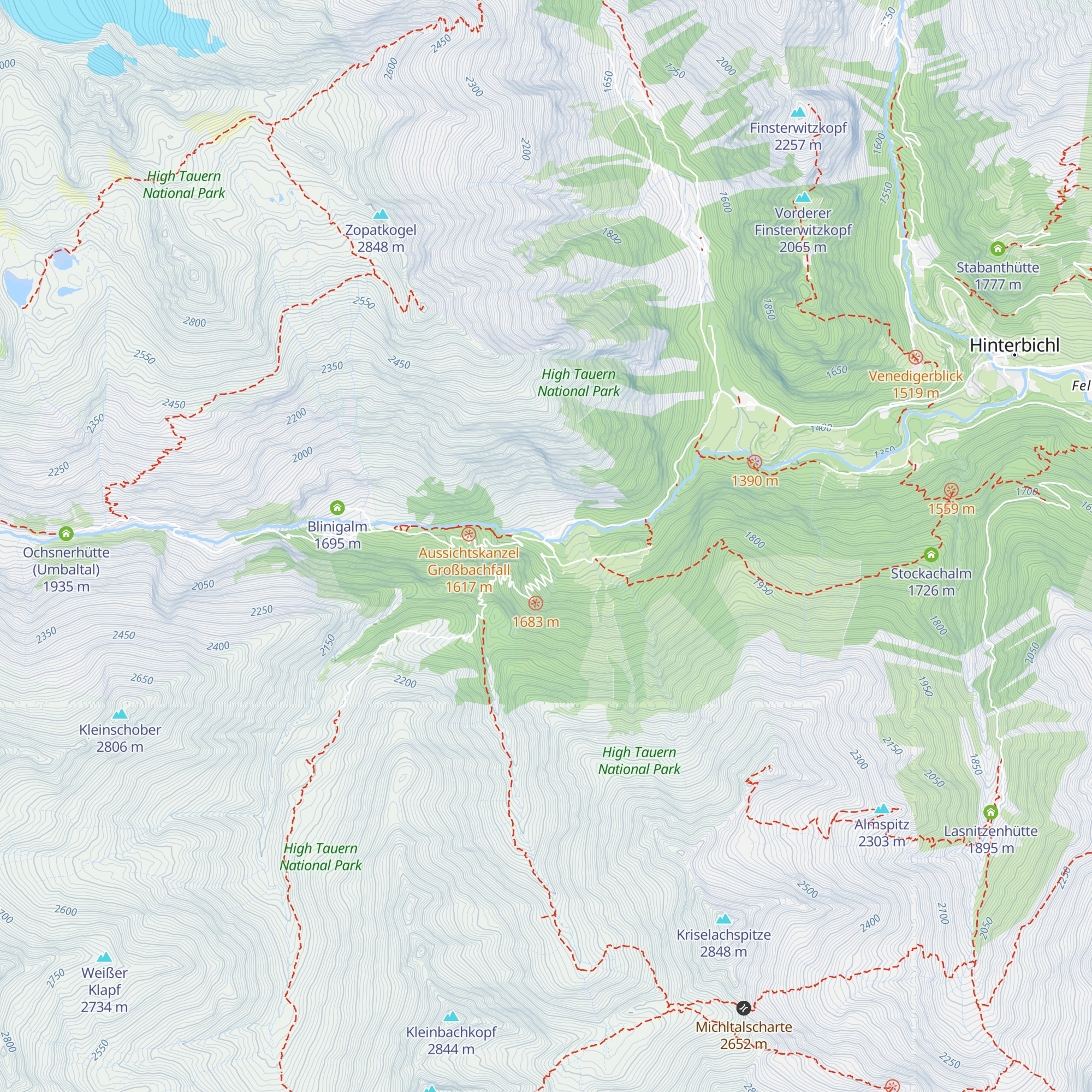 Pebellalm map