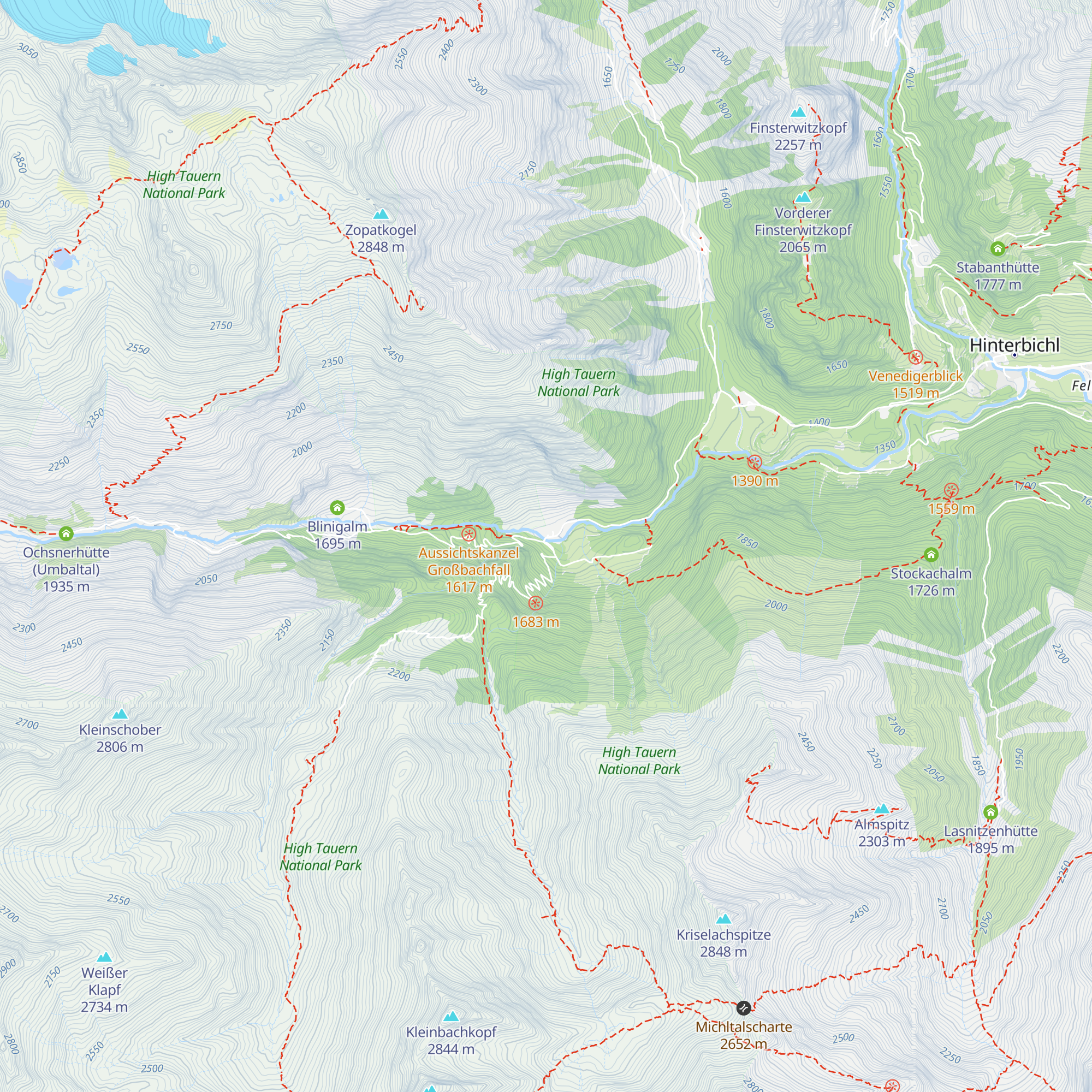 Pebellalm map