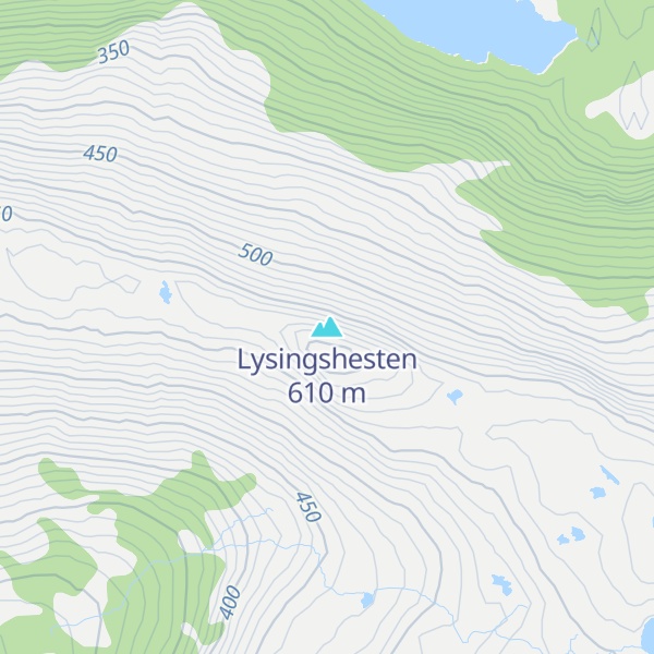 Map of Lysingshesten