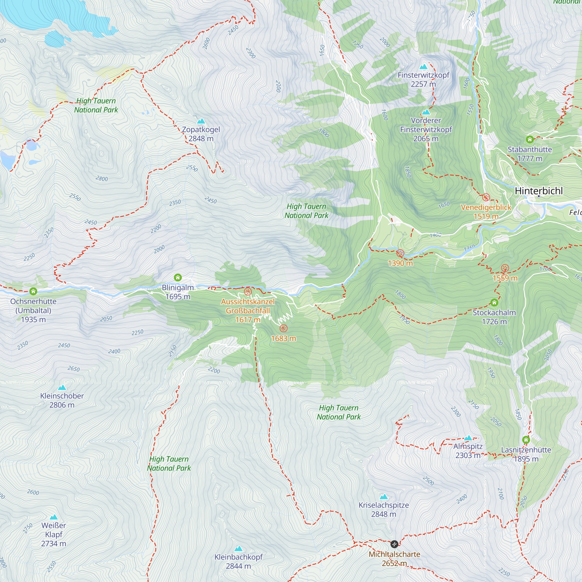 Islitzeralm map