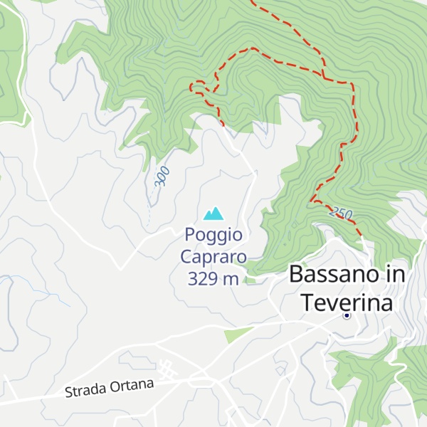 Map of Poggio Capraro