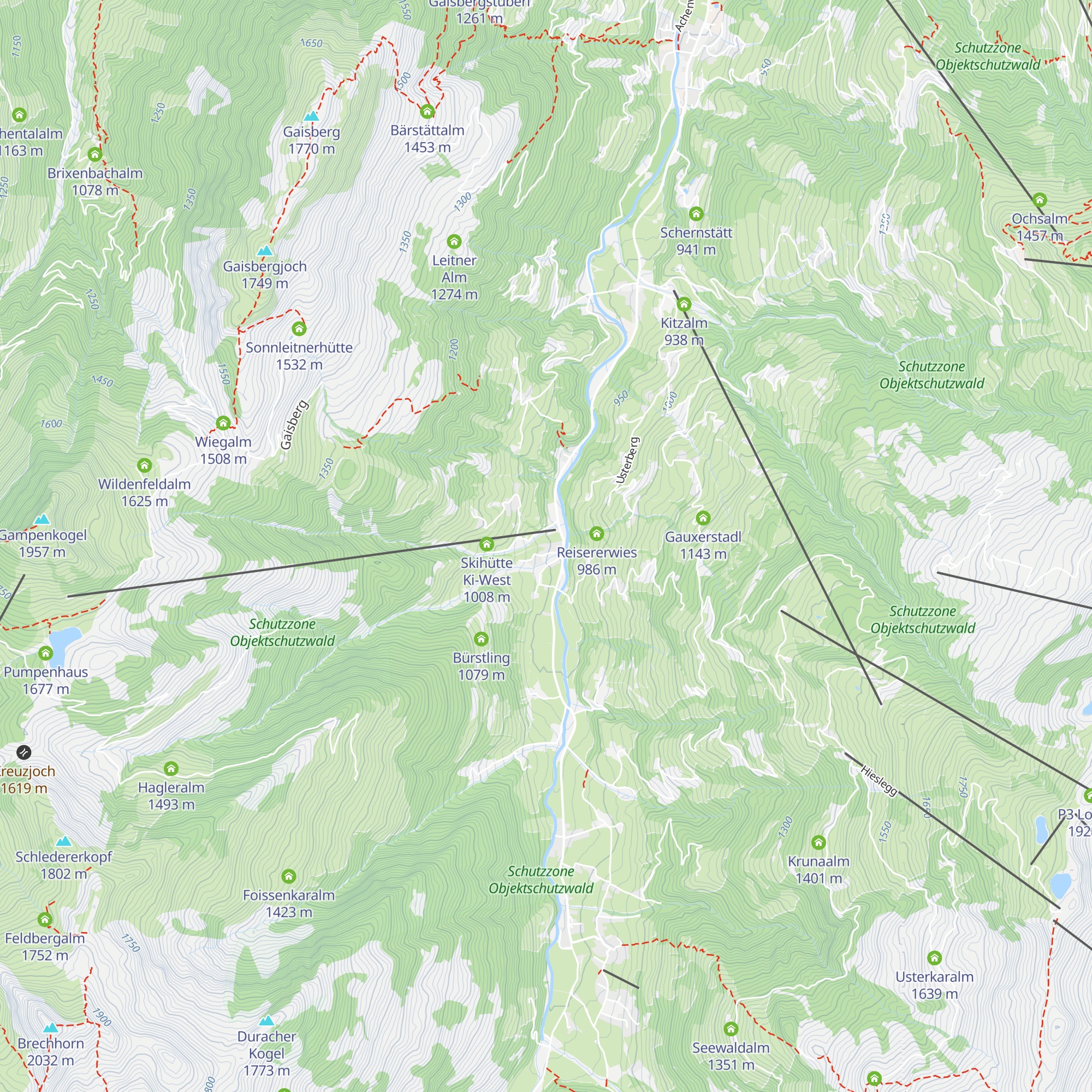 Neuhäusl Alm map