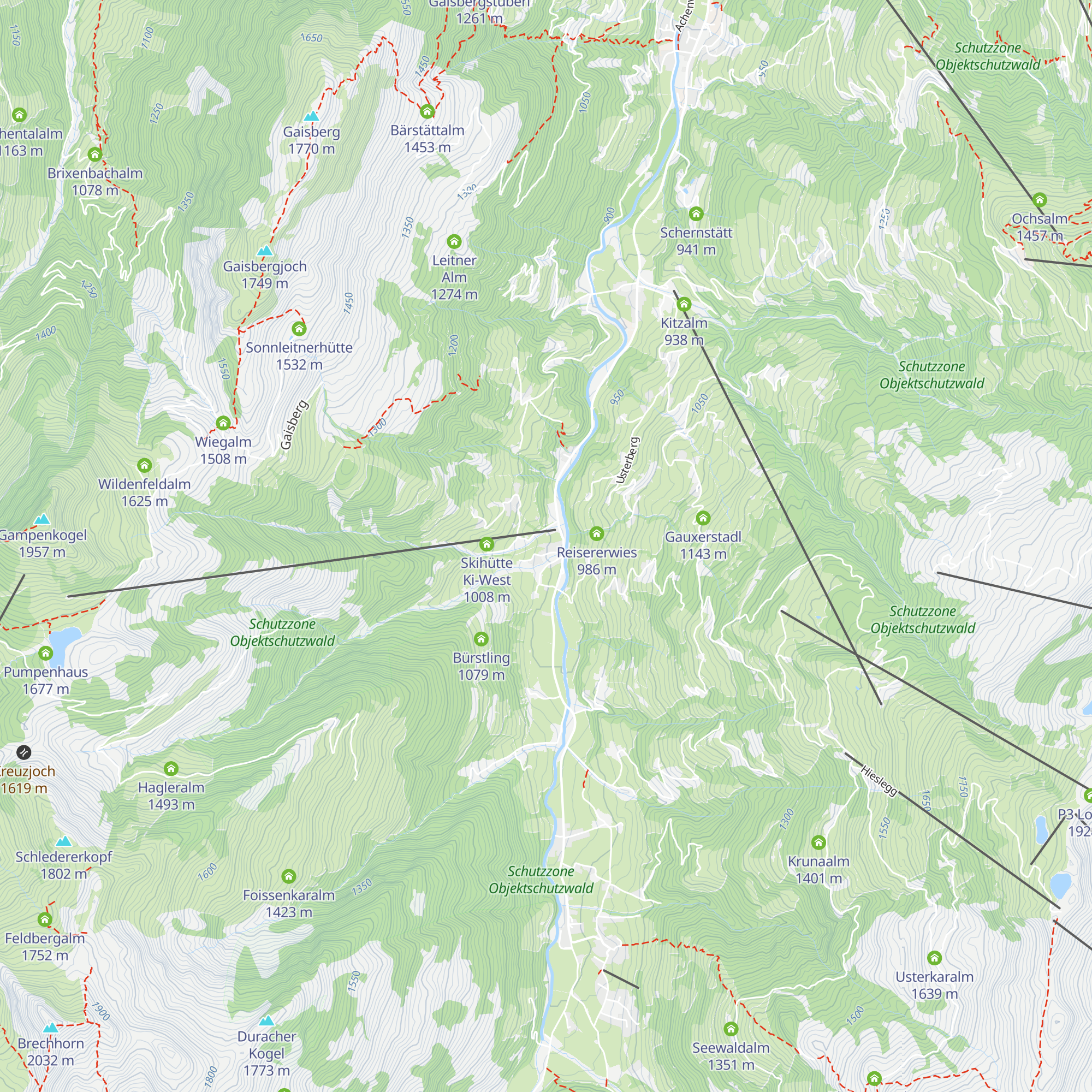 Neuhäusl Alm map