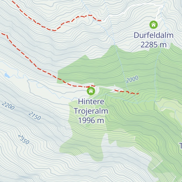 Map of Hintere Trojeralm