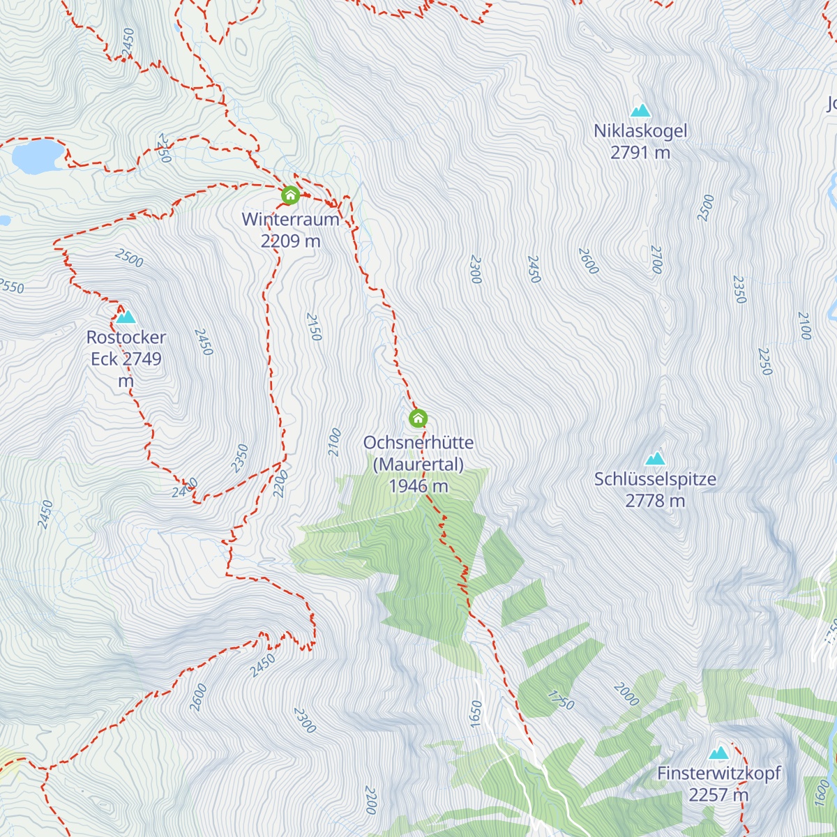 Ochsnerhütte (Maurertal) map