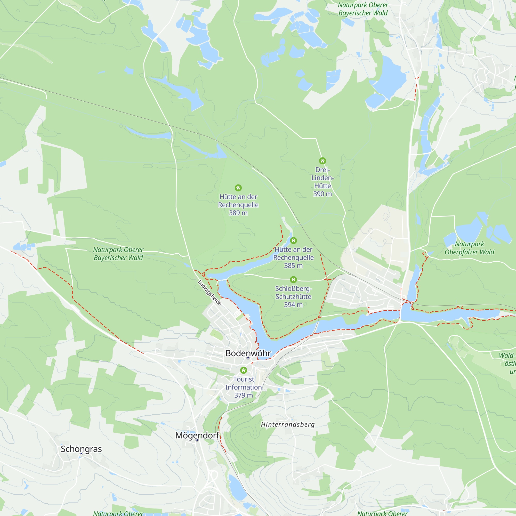 Hütte am Weichselbrunner Weiher map