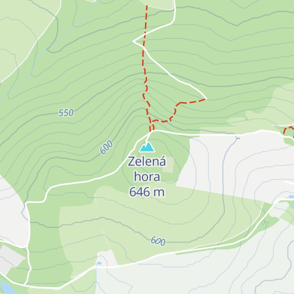 Map of Zelená hora