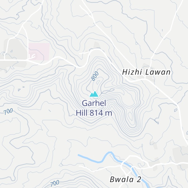 Map of Garhel Hill
