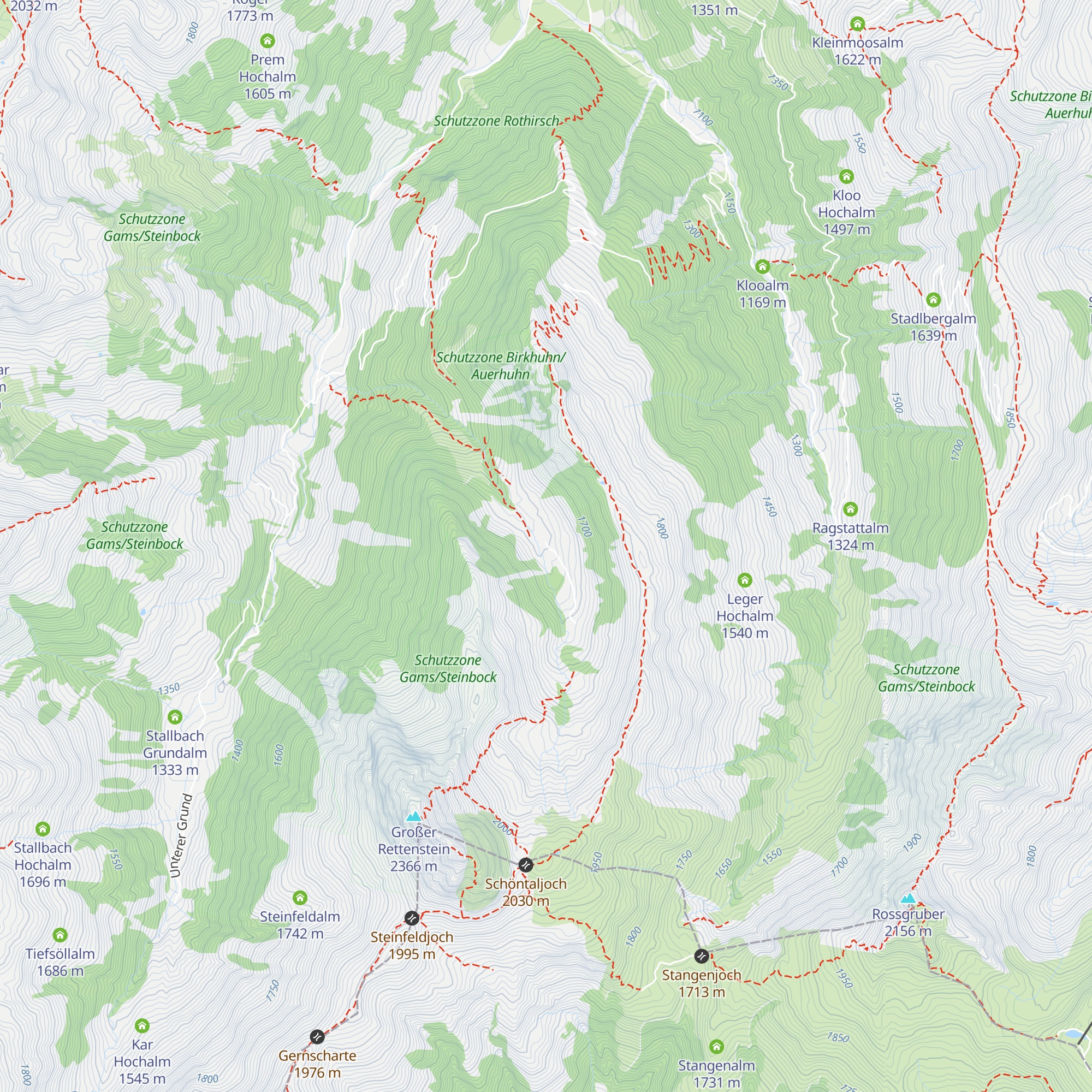 Schöntalalm map