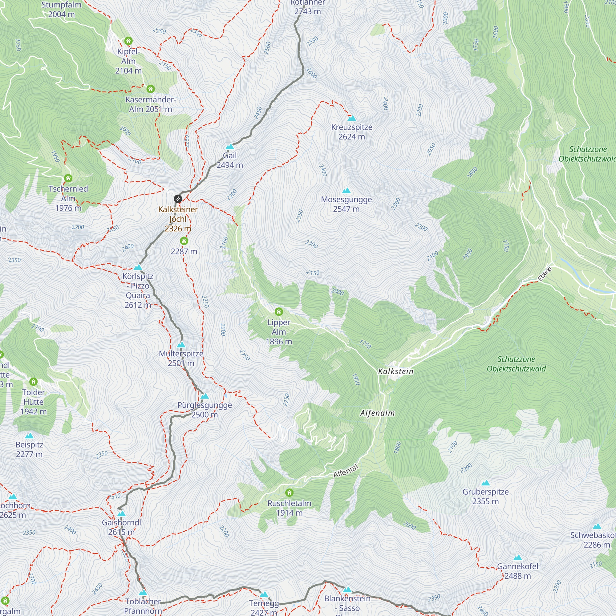 Schalleralm map