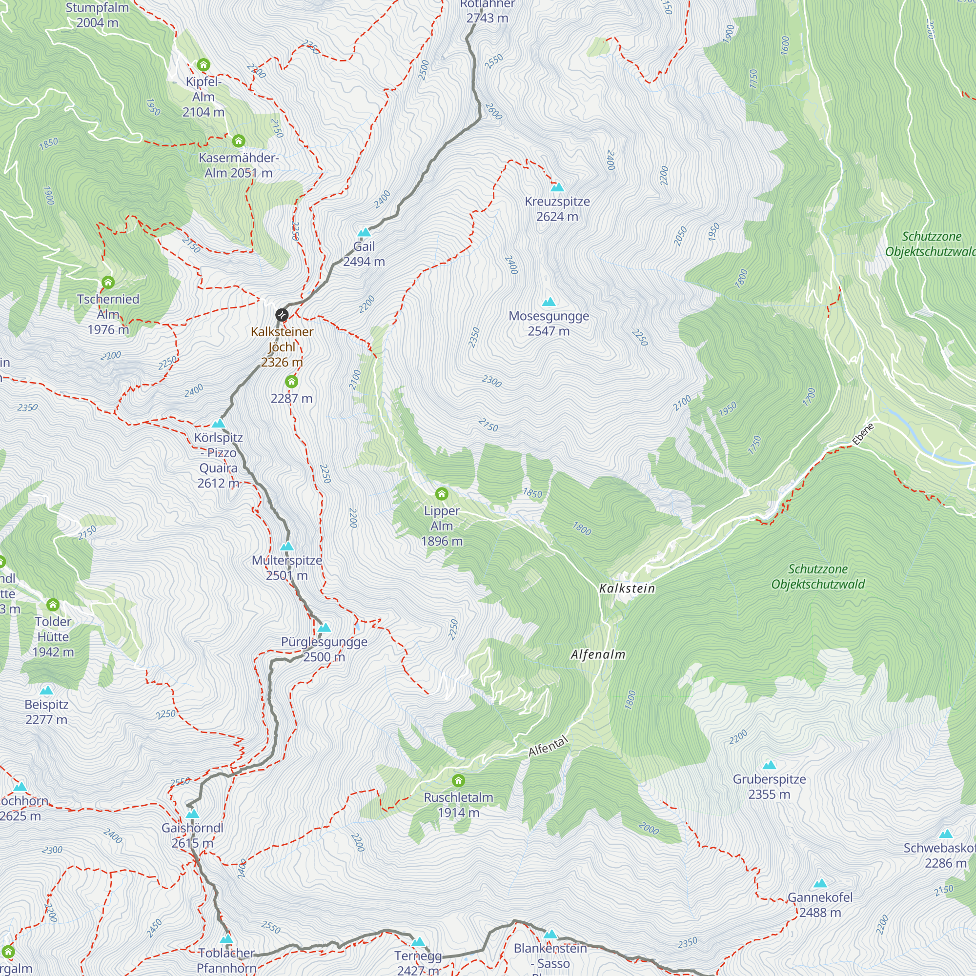 Schalleralm map