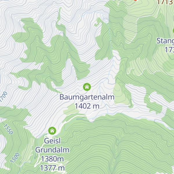 Map of Baumgartenalm