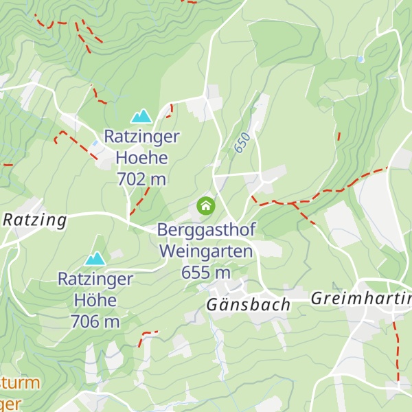 Map of Berggasthof Weingarten
