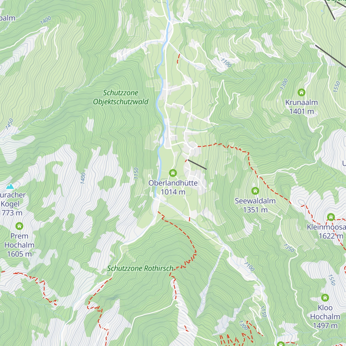 Oberlandhütte map