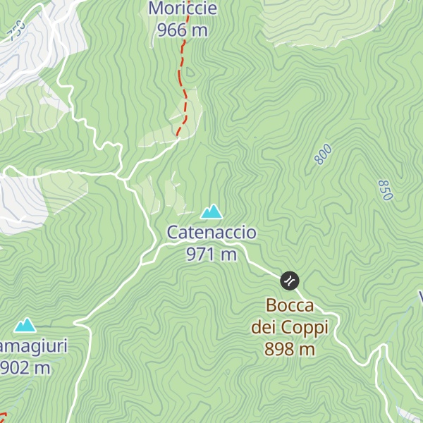 Map of Catenaccio