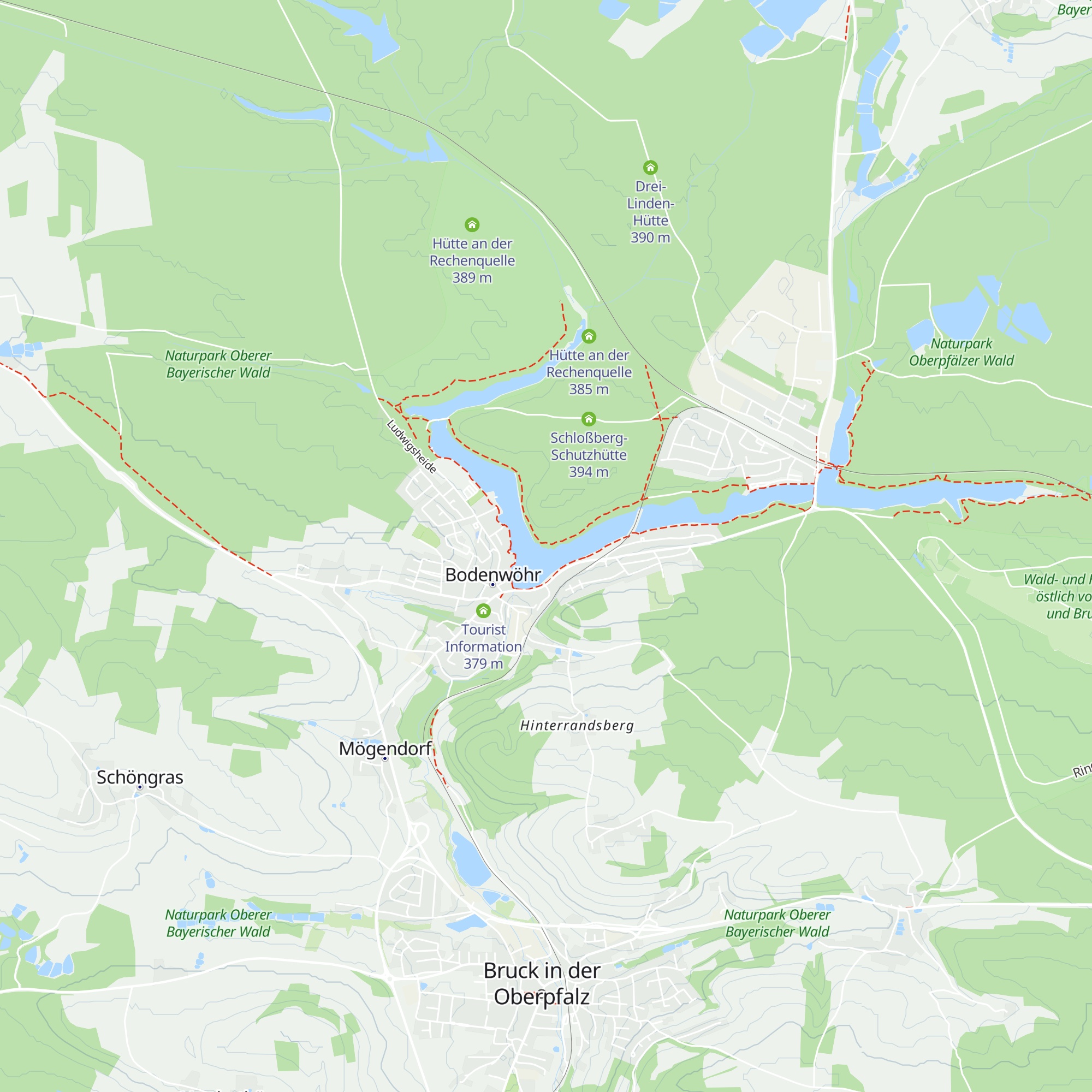 Hütte am Hammersee map