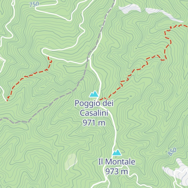 Map of Poggio dei Casalini