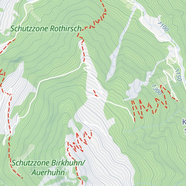 Map of Hirzeggalm