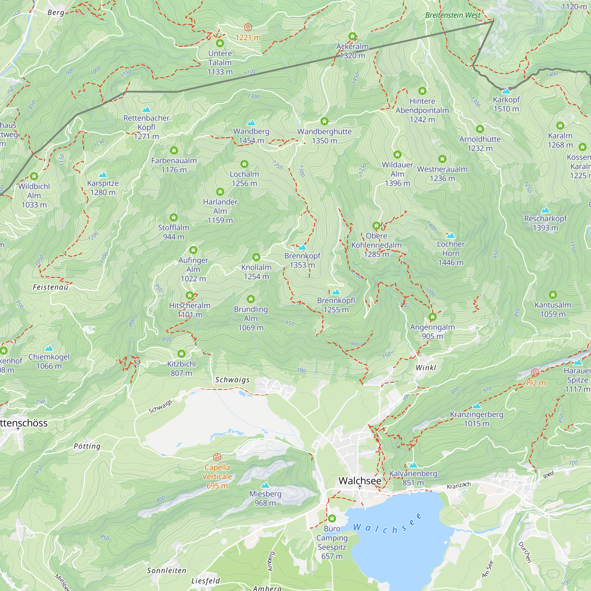 Untere Schanzeralm map