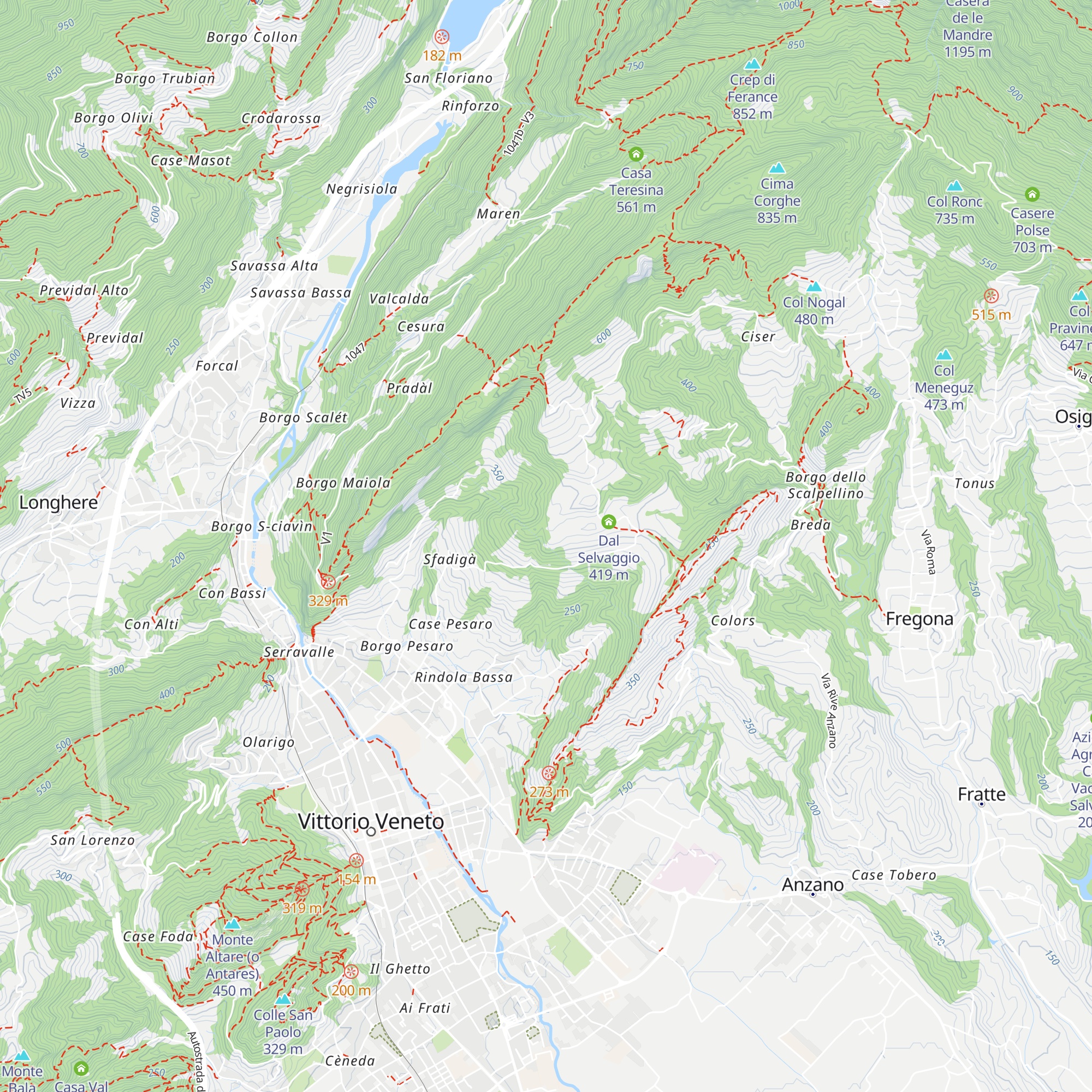 Chiesetta S. Mamante map
