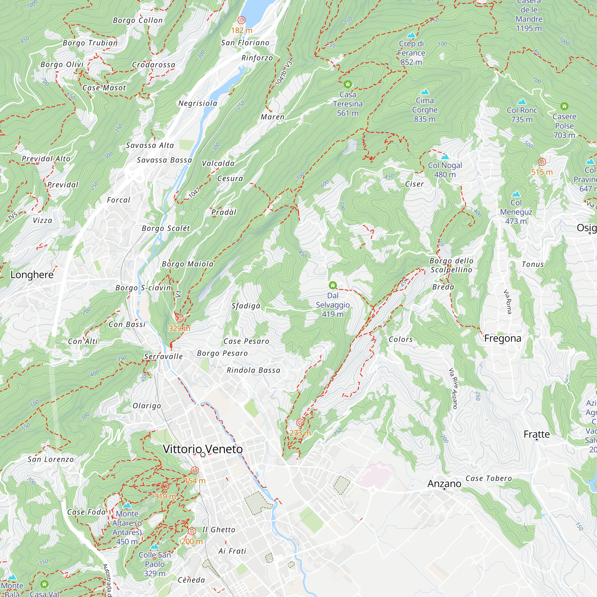 Chiesetta S. Mamante map
