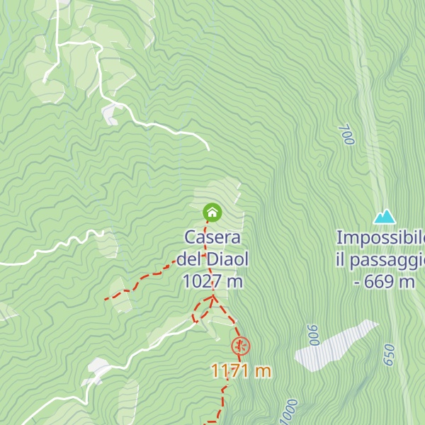 Map of Casera del Diaol