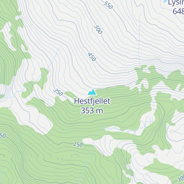 Map of Hestfjellet