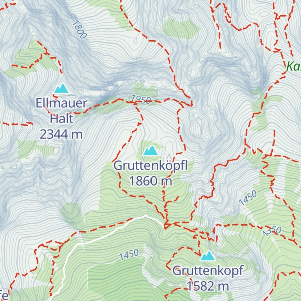 Map of Gruttenköpfl