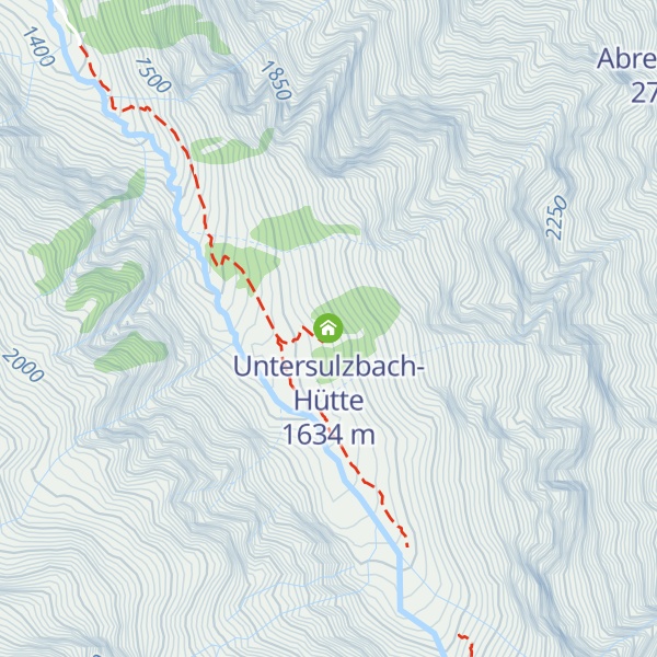 Map of Untersulzbach-Hütte