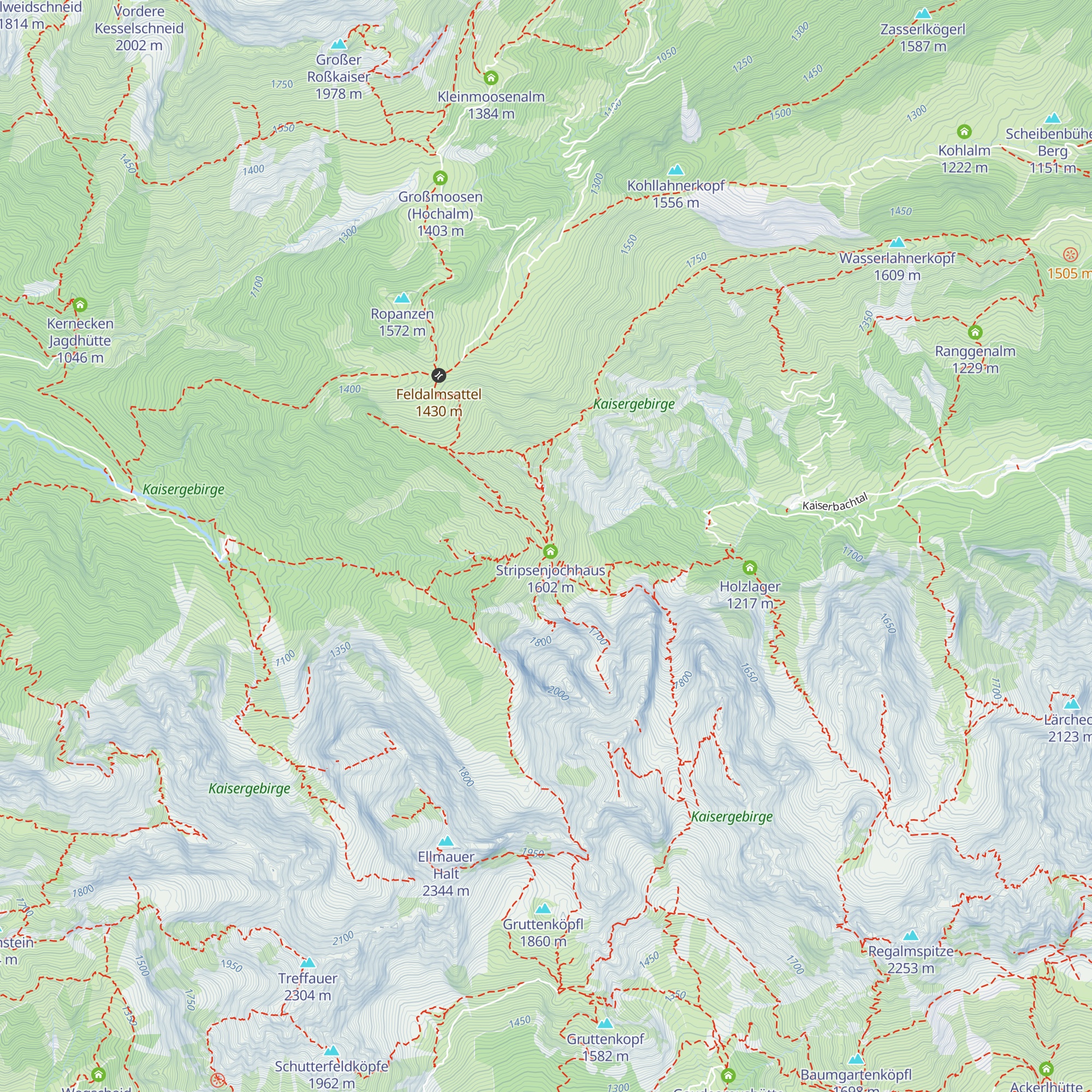 Stripsenjoch-Schlafhaus map