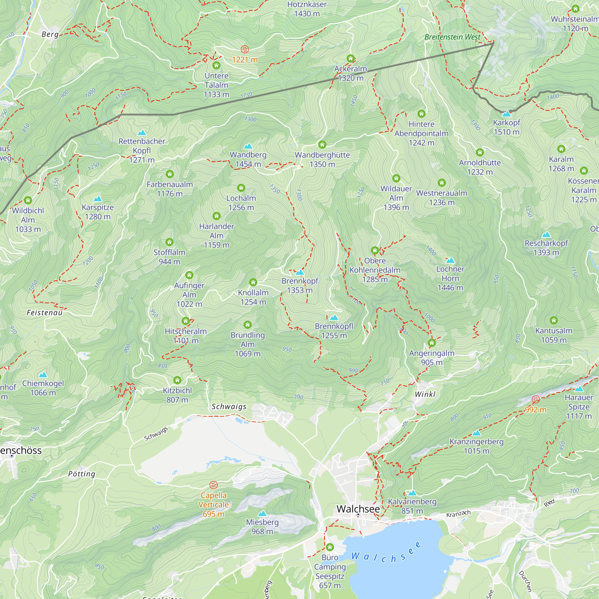 Obere Schanzeralm map