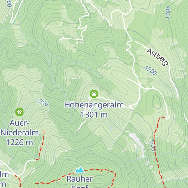 Map of Höhenangeralm