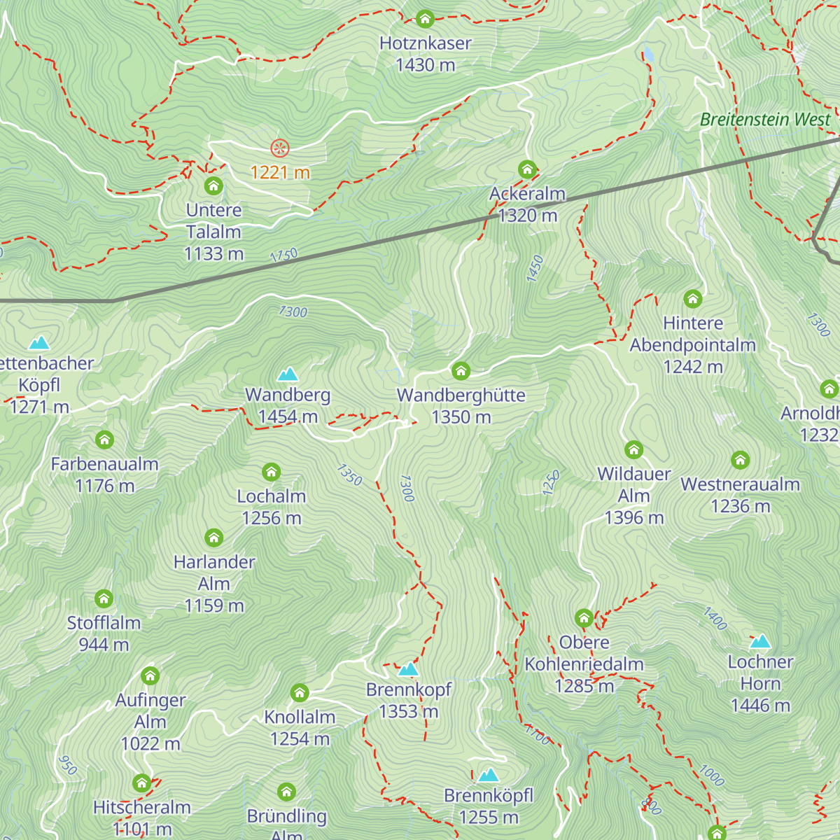 Almkäserei Burgerhütte map