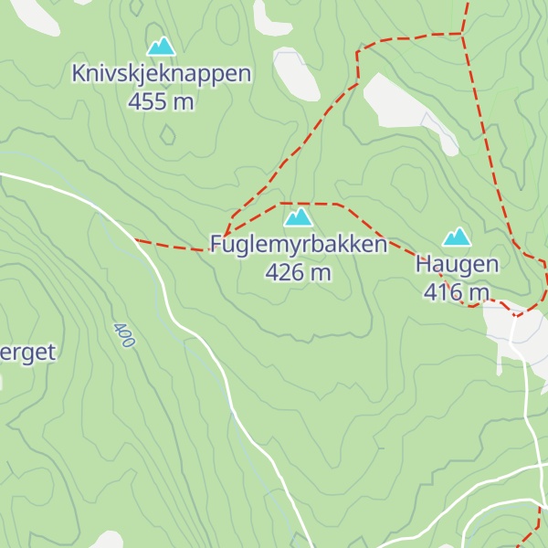 Map of Kveinberget