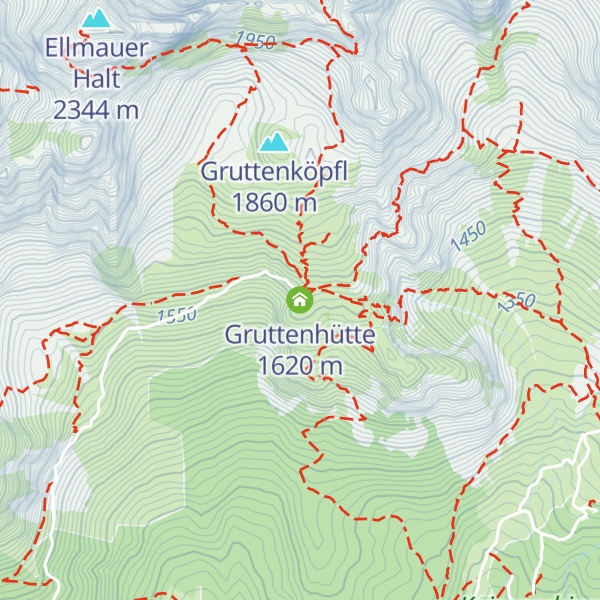 Map of Gruttenhütte