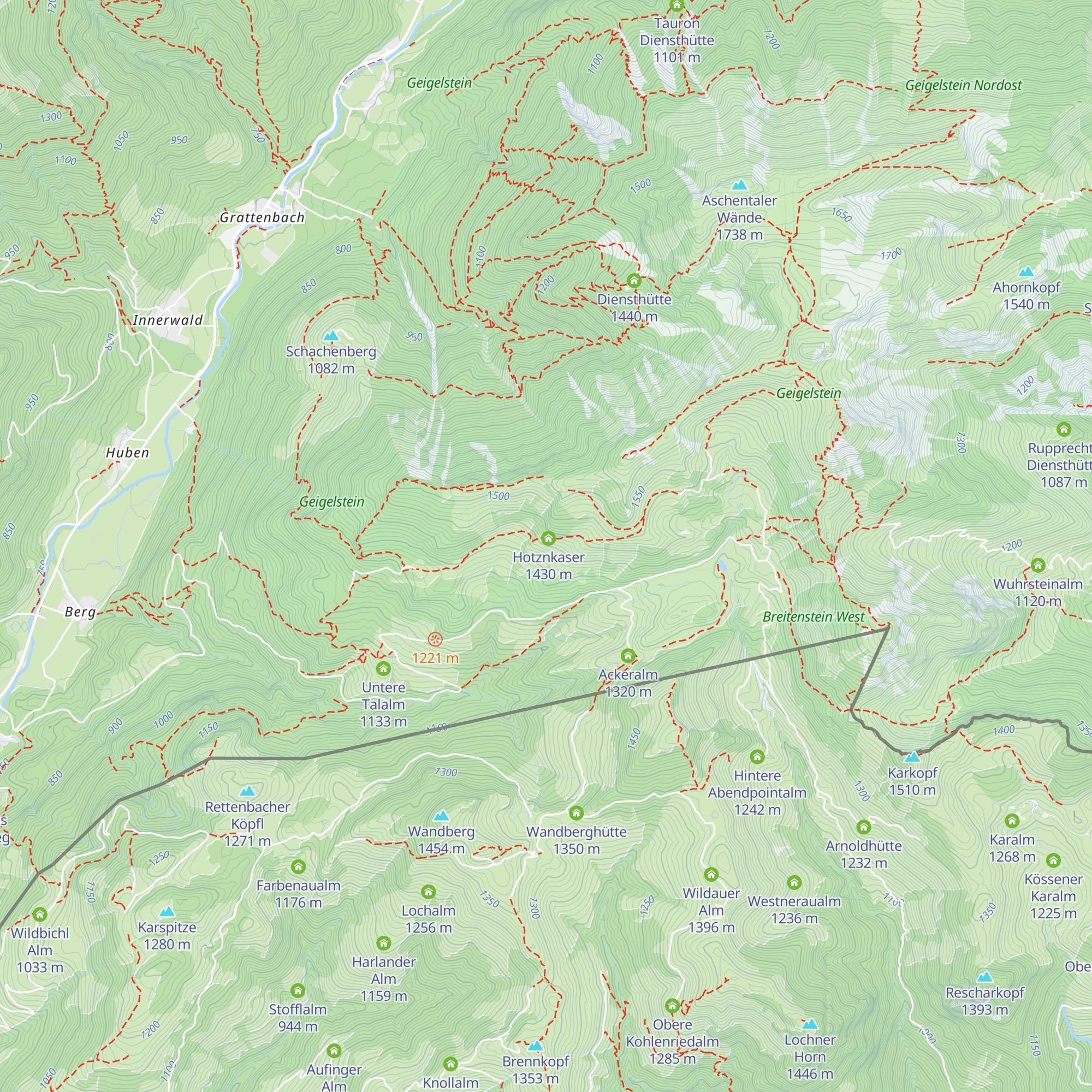 Schreckalm map