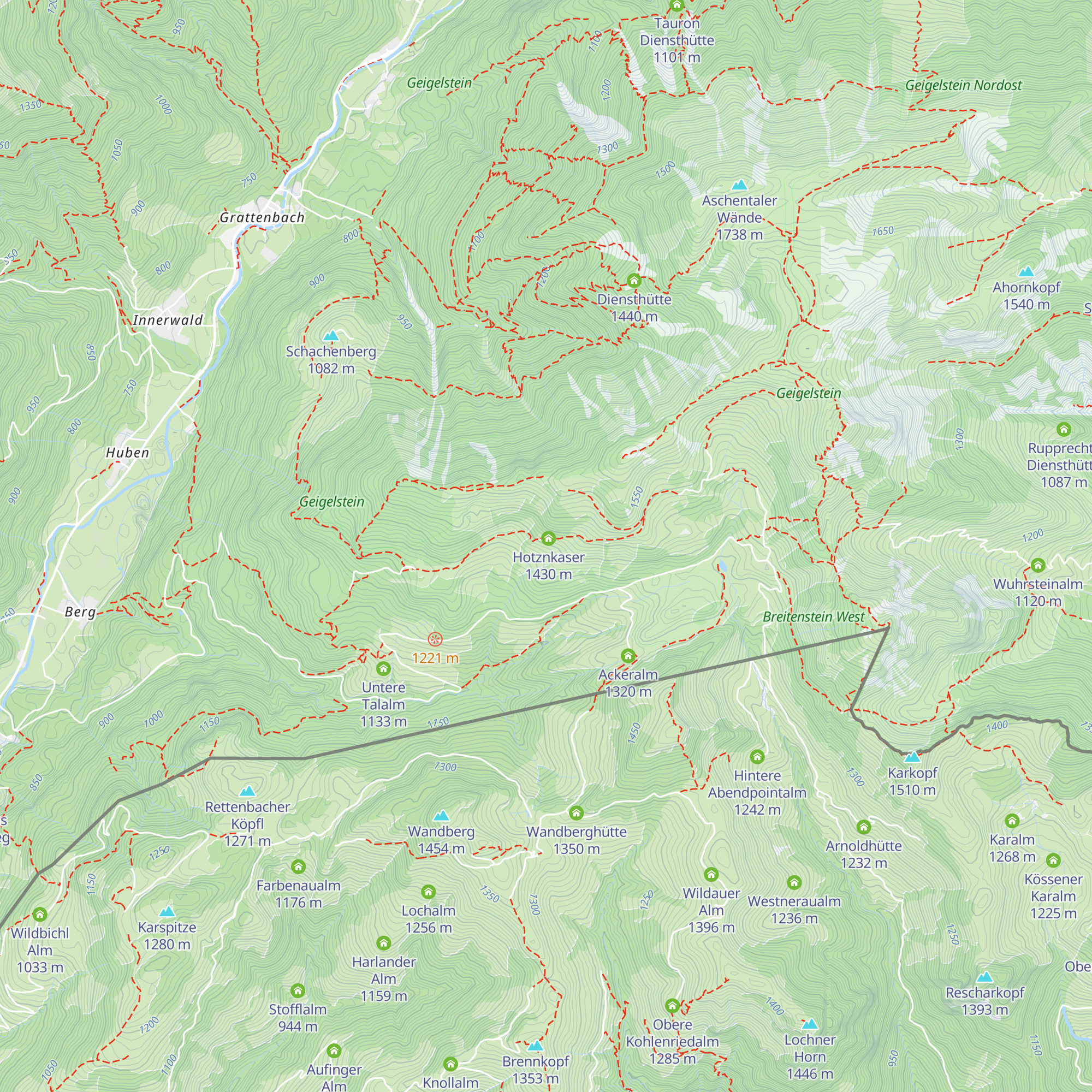 Schreckalm map