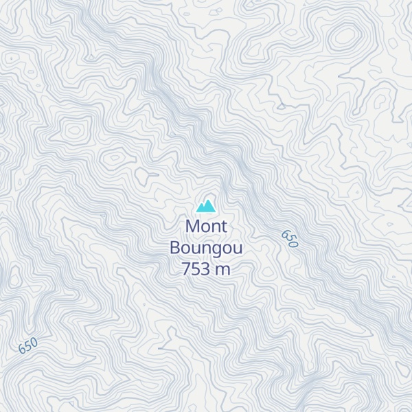 Map of Mont Boungou