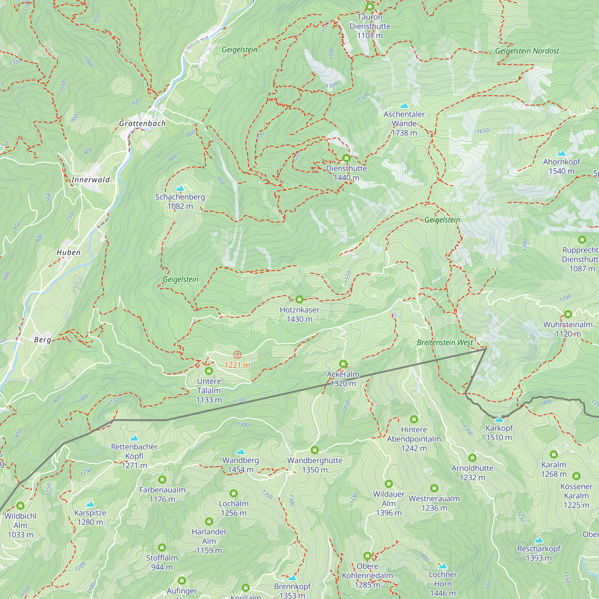Hotznkaser map