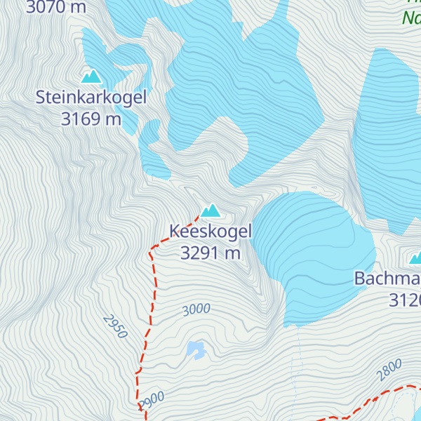 Map of Keeskogel