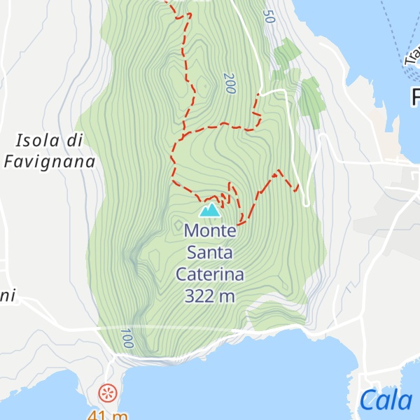 Map of Monte Santa Caterina