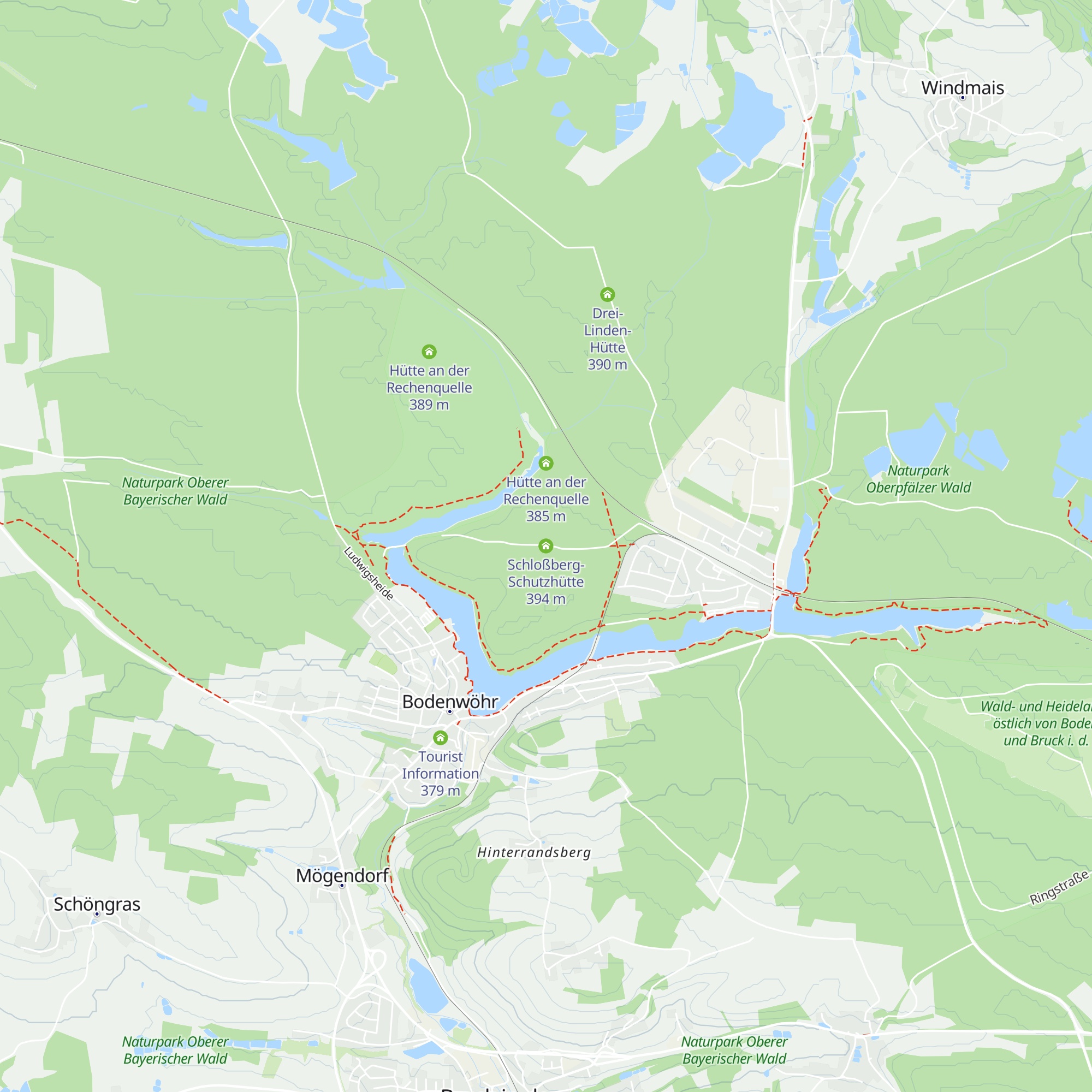 Schloßberg-Schutzhütte map
