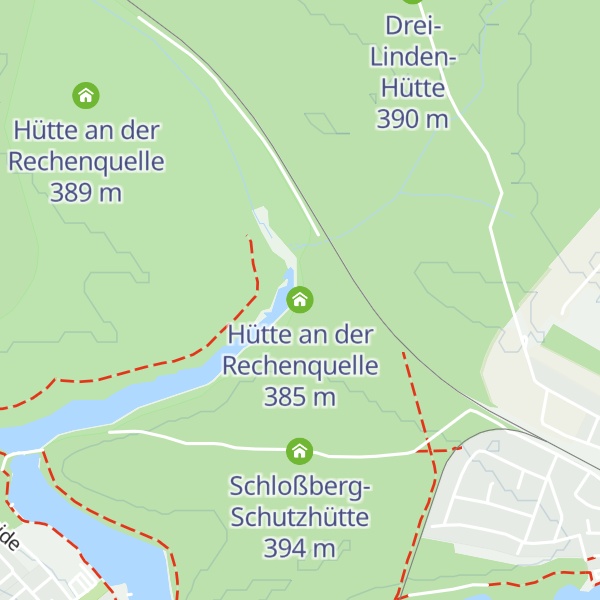 Map of Hütte an der Rechenquelle