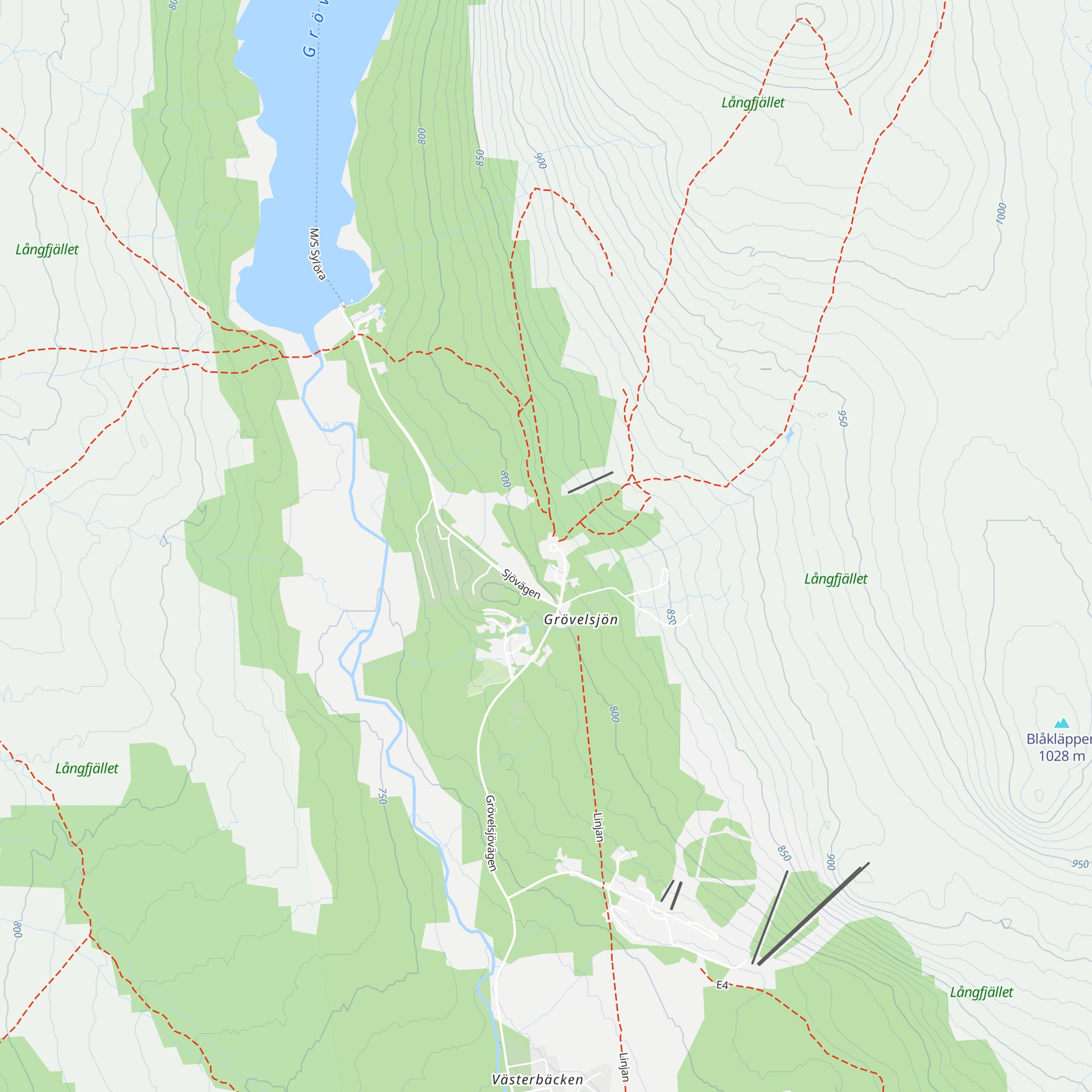 Grövelsjöns Fjällstation map