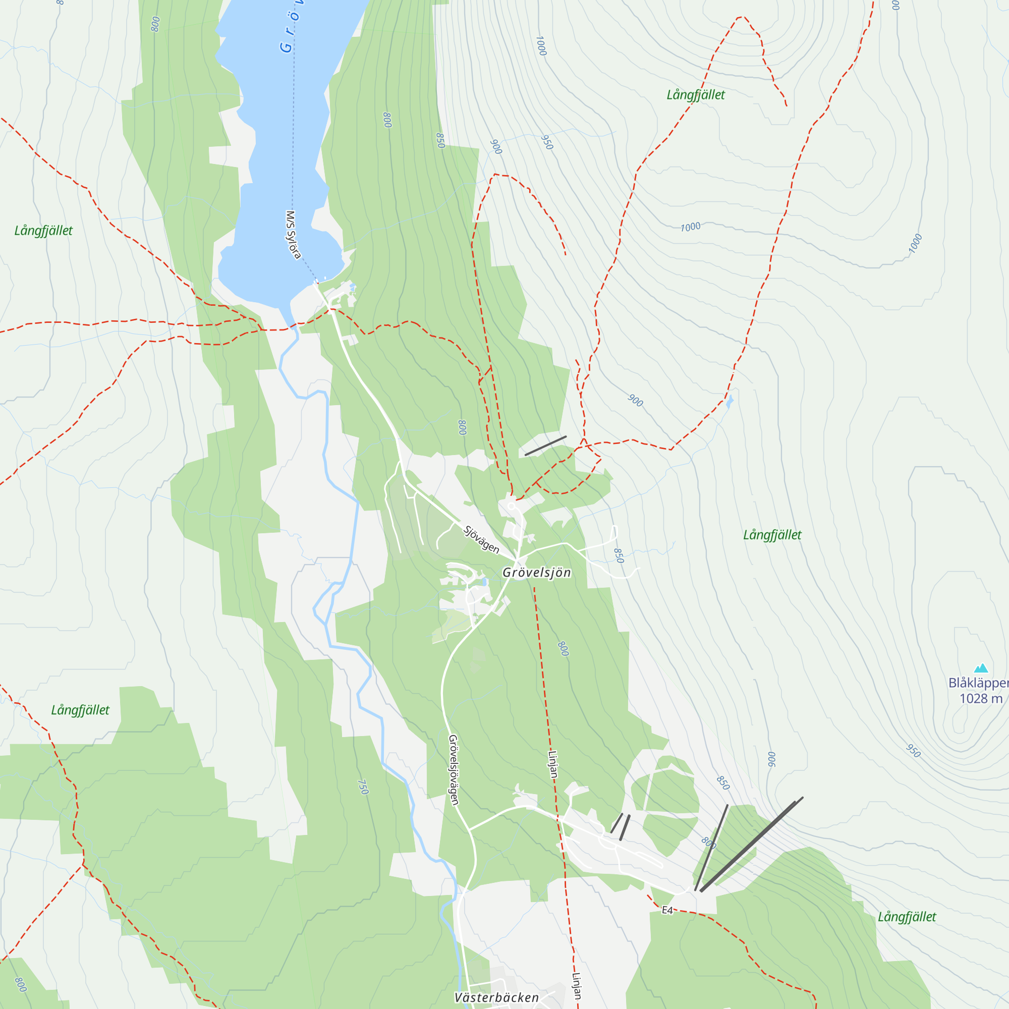 Grövelsjöns Fjällstation map