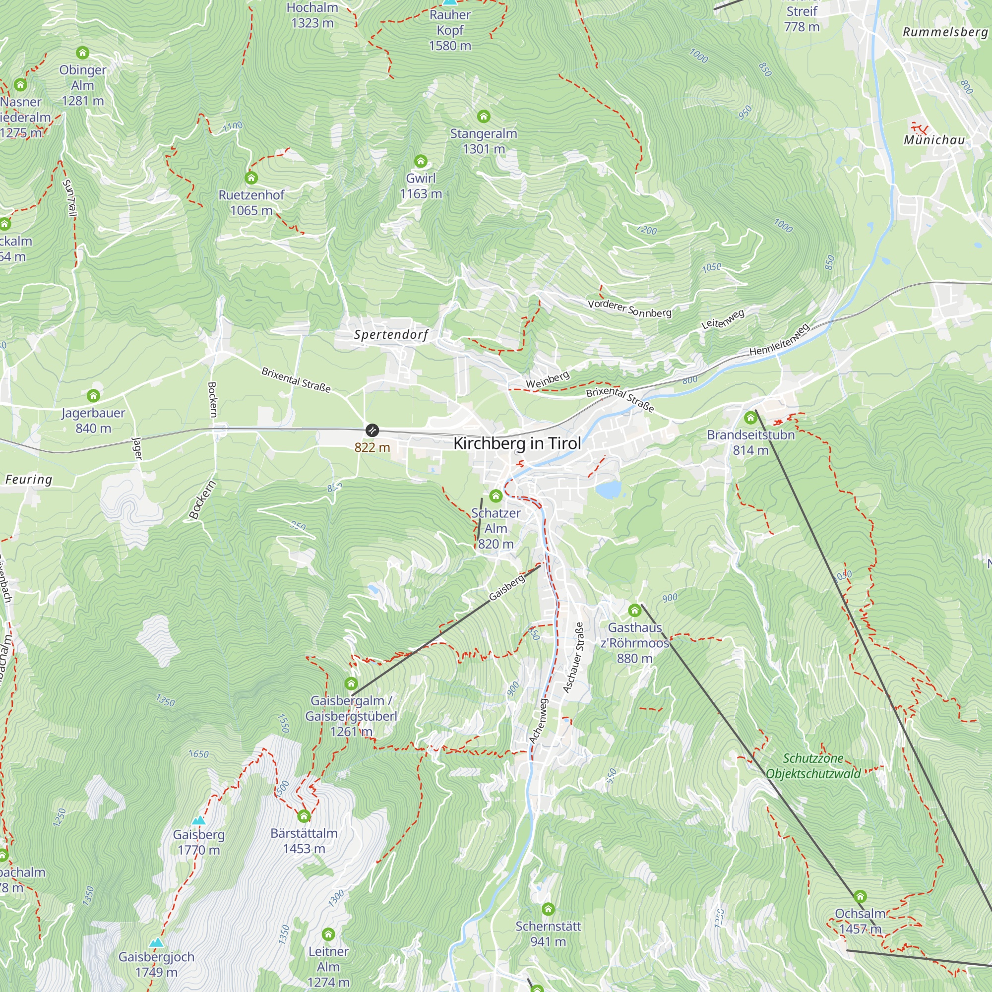 Schatzer Alm map