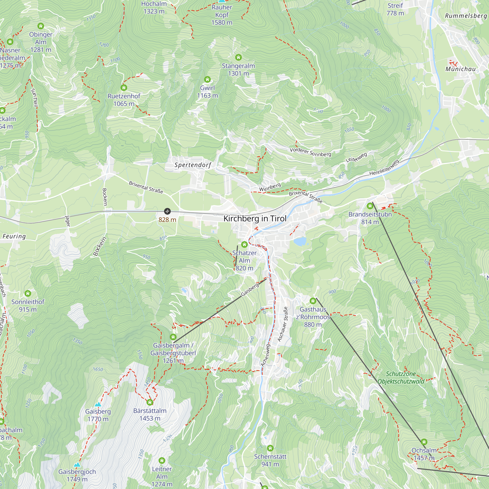 Schatzer Alm map