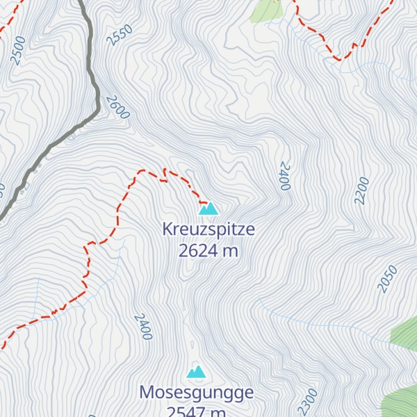 Map of Kreuzspitze