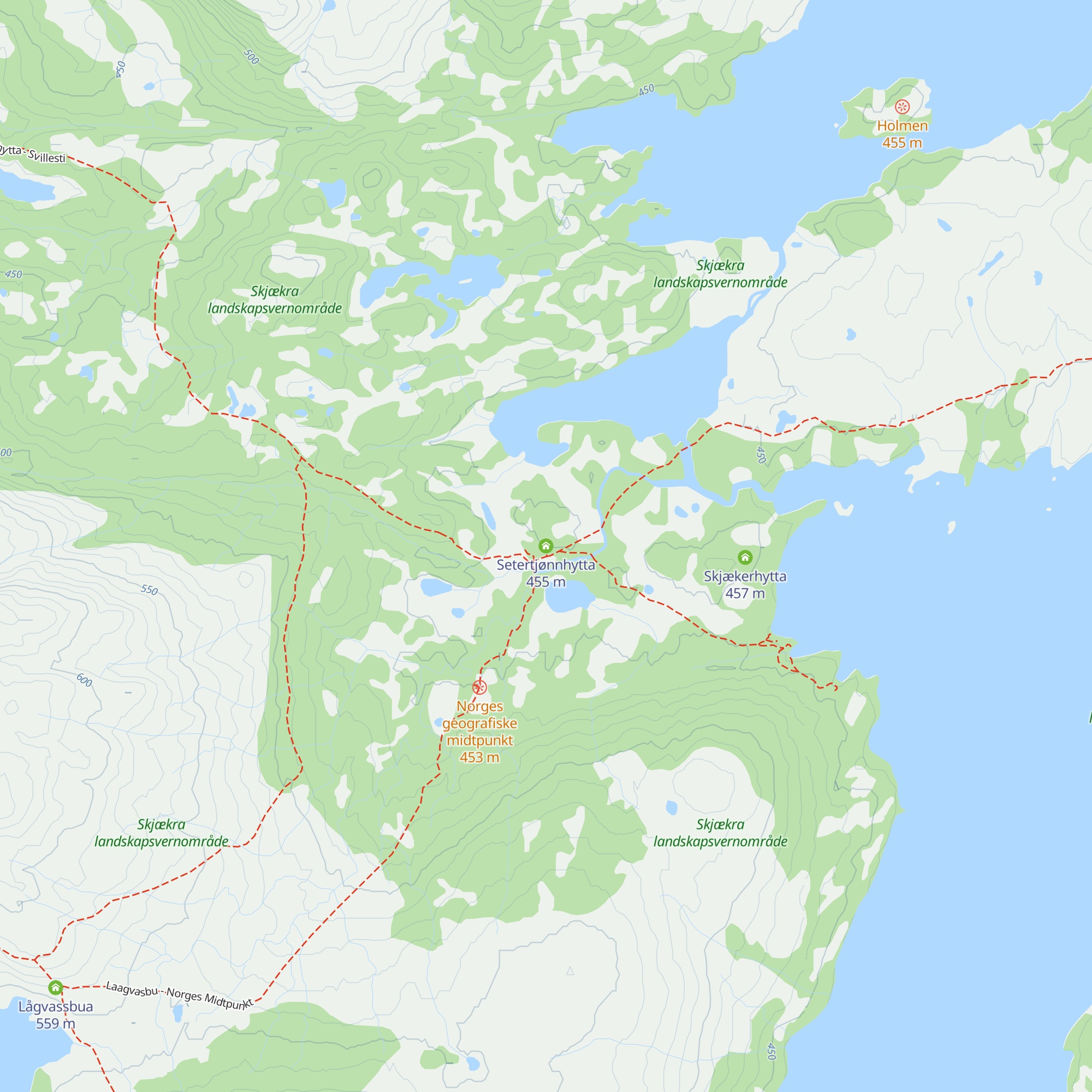 Setertjønnhytta map